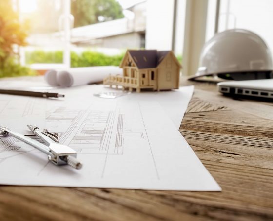 image engineering objects workplace top view construction concept engineering tools vintage tone retro filter effect soft focus selective focus